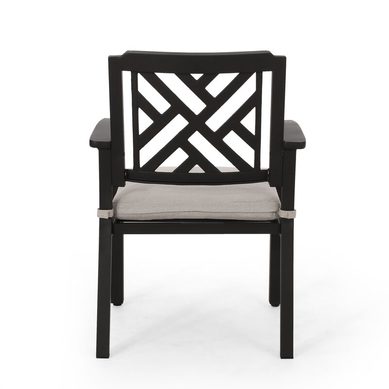 Merax 2 Pcs Outdoor Dining Chairs with Cushion