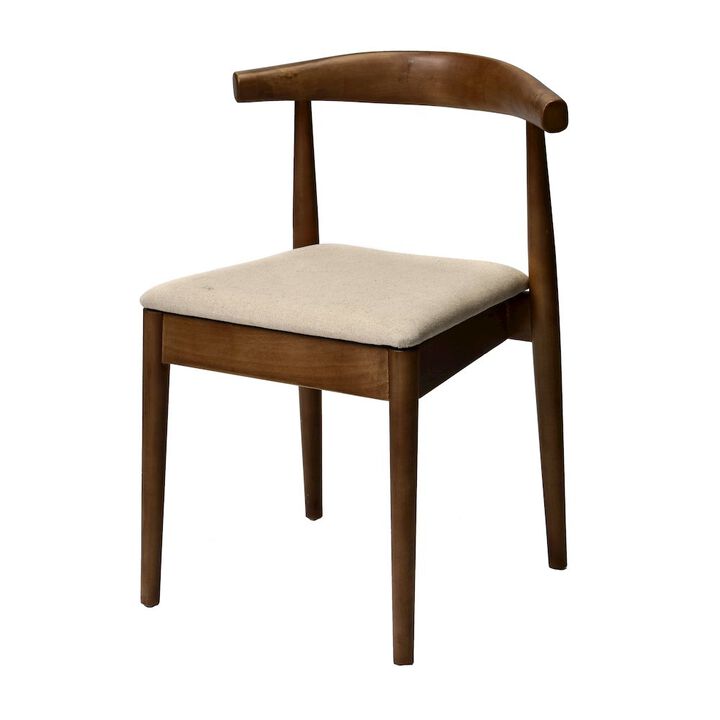 CSP Commerical Seating Products Mid Century Dark Walnut Chairs