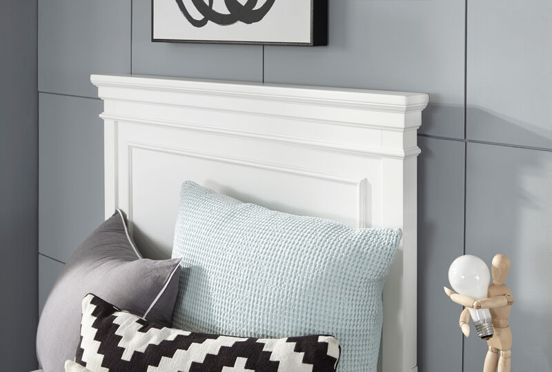 Canterbury Twin Panel Bed in White
