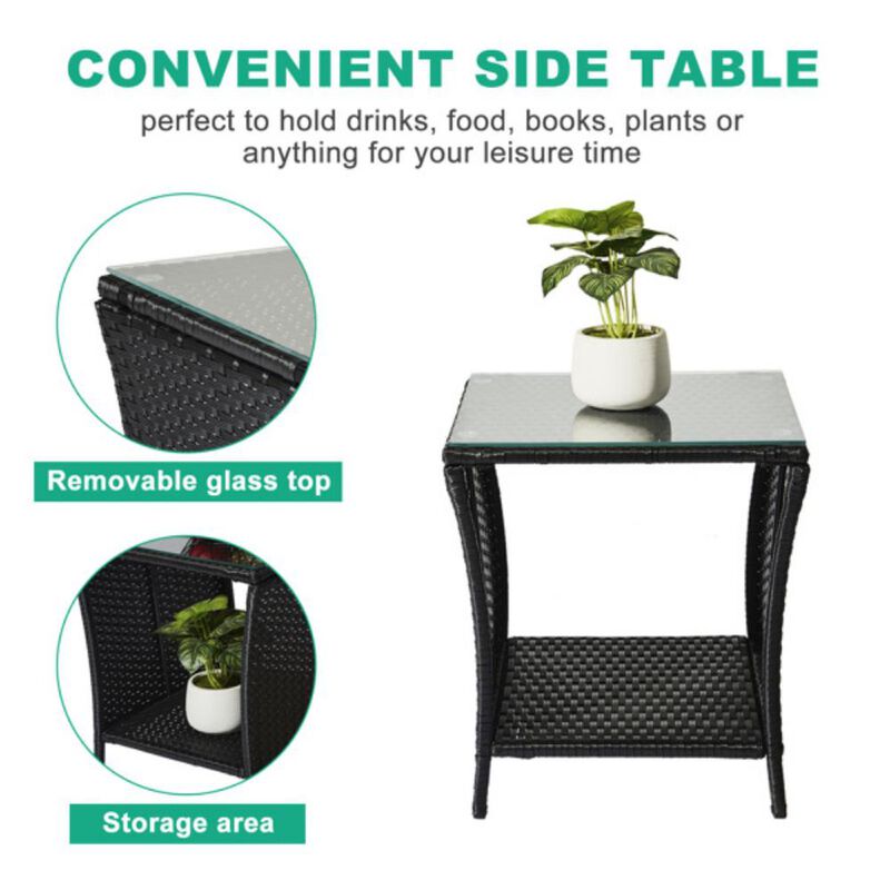 Outdoor Patio Side Table – Weather-Resistant Accent Table for Garden, Deck & Balcony