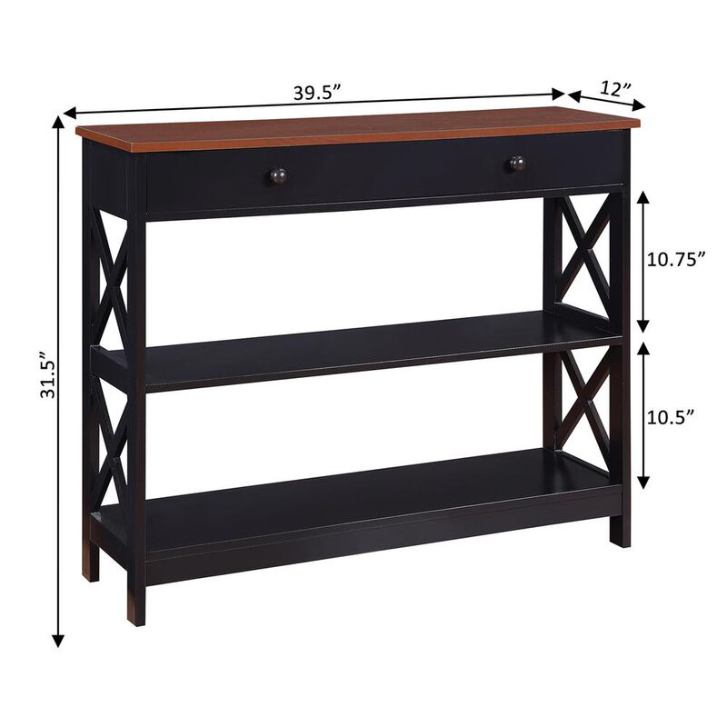 Convience Concept, Inc. Oxford 1 Drawer Console Table with Shelves