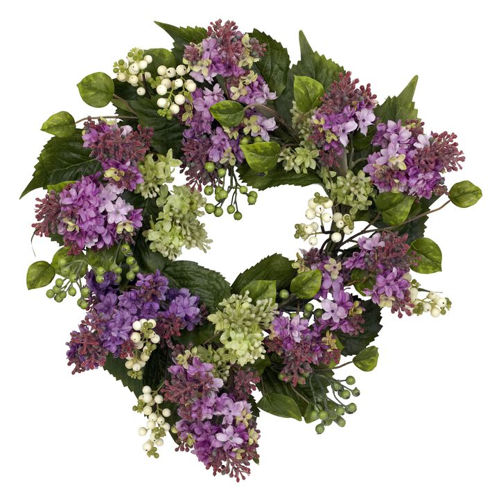 Hivvago 20" Hanel Lilac Wreath