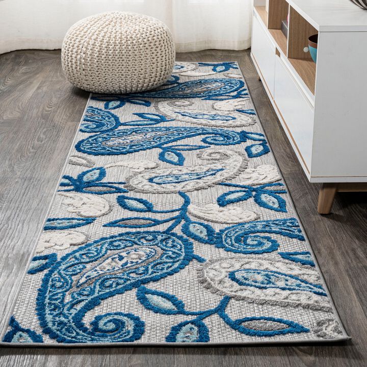 Julien Paisley High-Low Indoor/Outdoor Area Rug