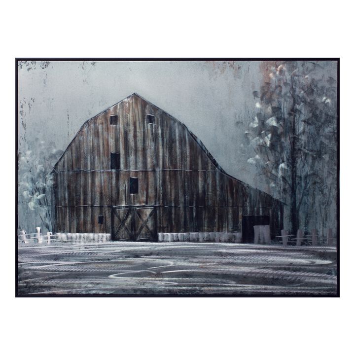 Framed Barn Print for Rustic Home Décor and Farmhouse Wall Art
