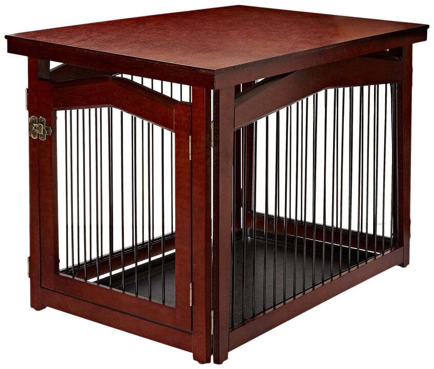 ZoovillaMerry Pet 2-in-1 Configurable Pet Crate and Gate, Medium