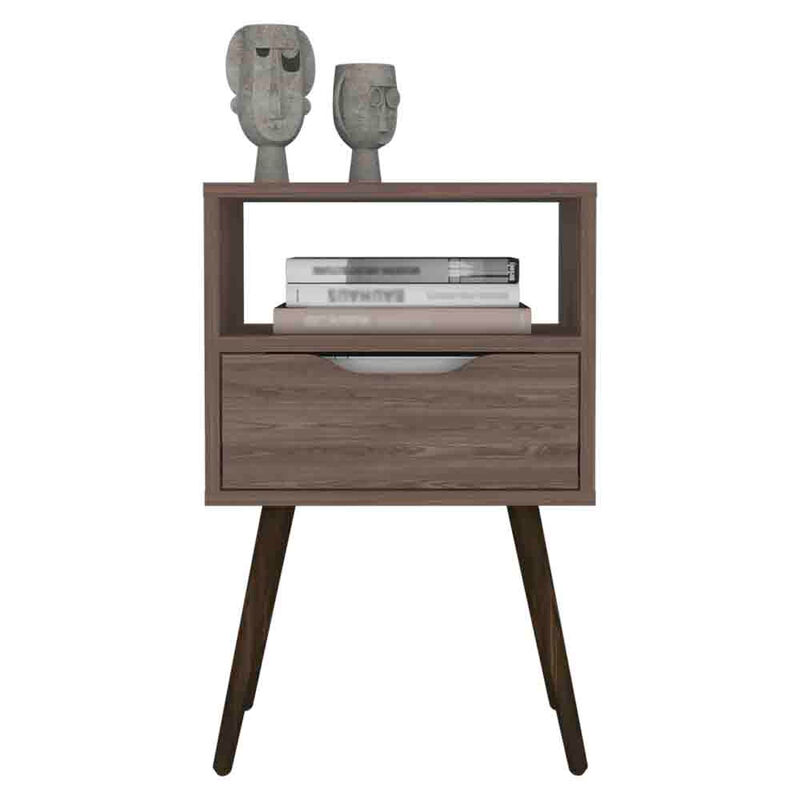 Nightstand Fugaz, Bedroom, Dark Walnut