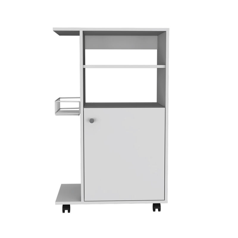 Nepenthe 1-Shelf Kitchen Cart With Caster White