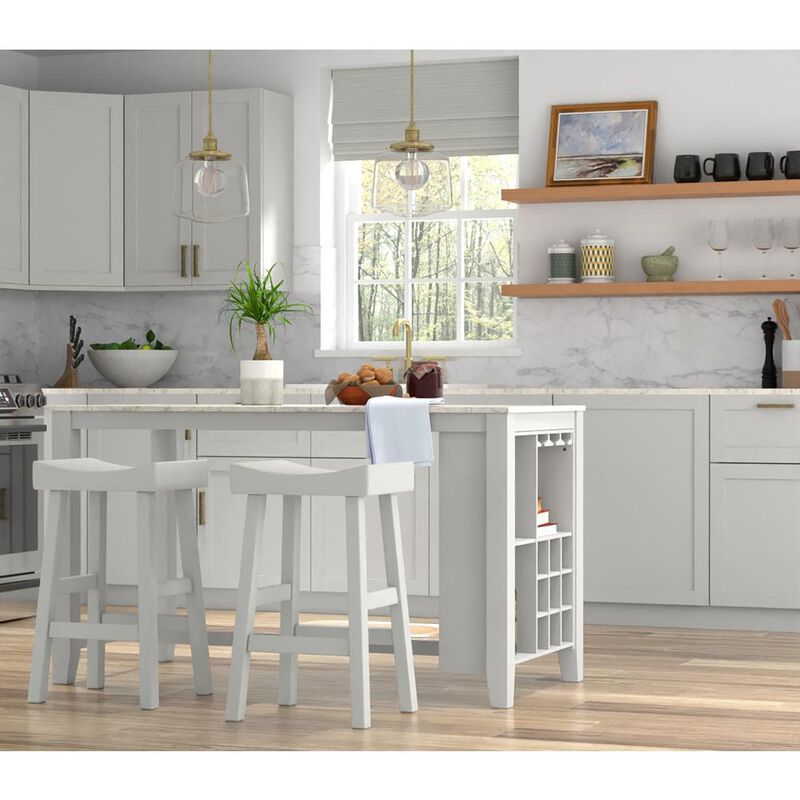 Carolina Living Colborn 30 Barstool - Antique White
