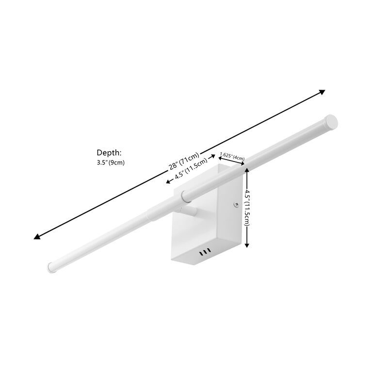 Makena Dimmable Integrated LED Metal Wall Sconce