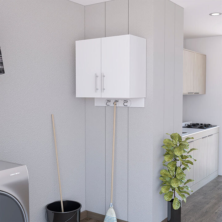 Storage Cabinet Alikuri Wall, Garage, White
