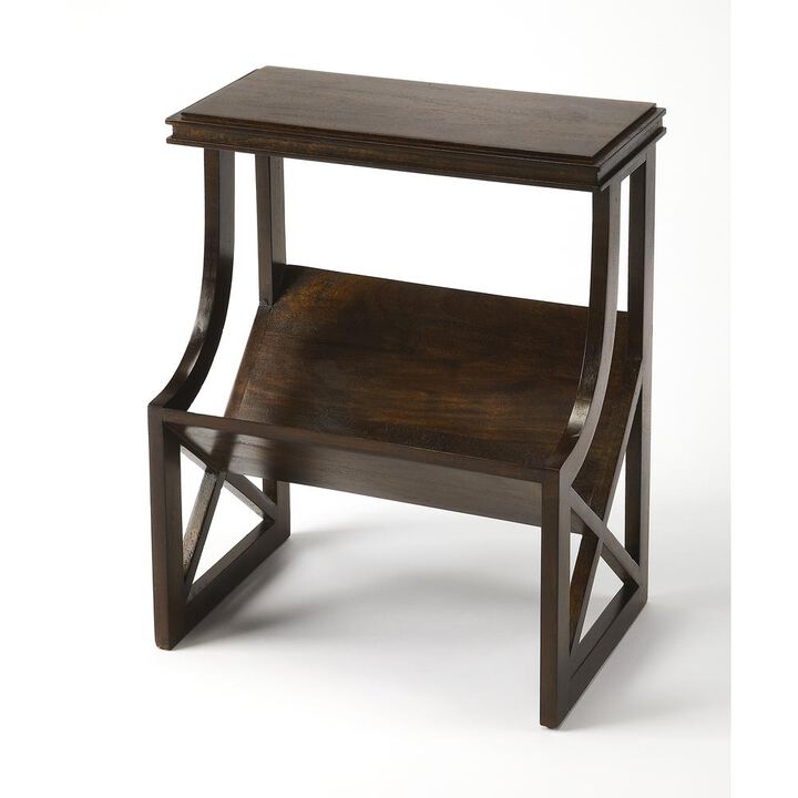 Butler Specialty Company Pascal Wood Book Table, Dark Brown