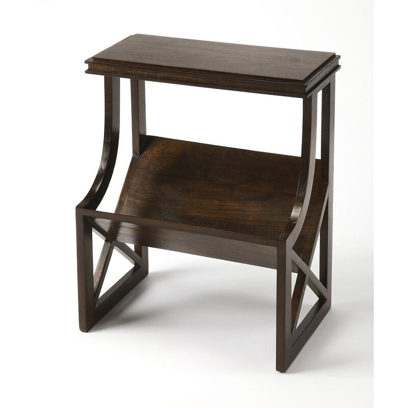 Butler Specialty Company Pascal Wood Book Table, Dark Brown