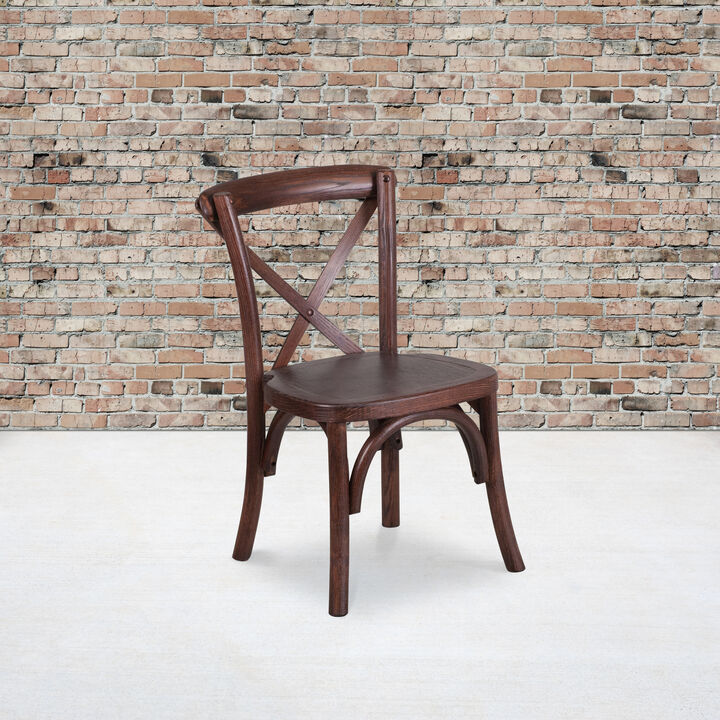Wood Cross Back Chairs