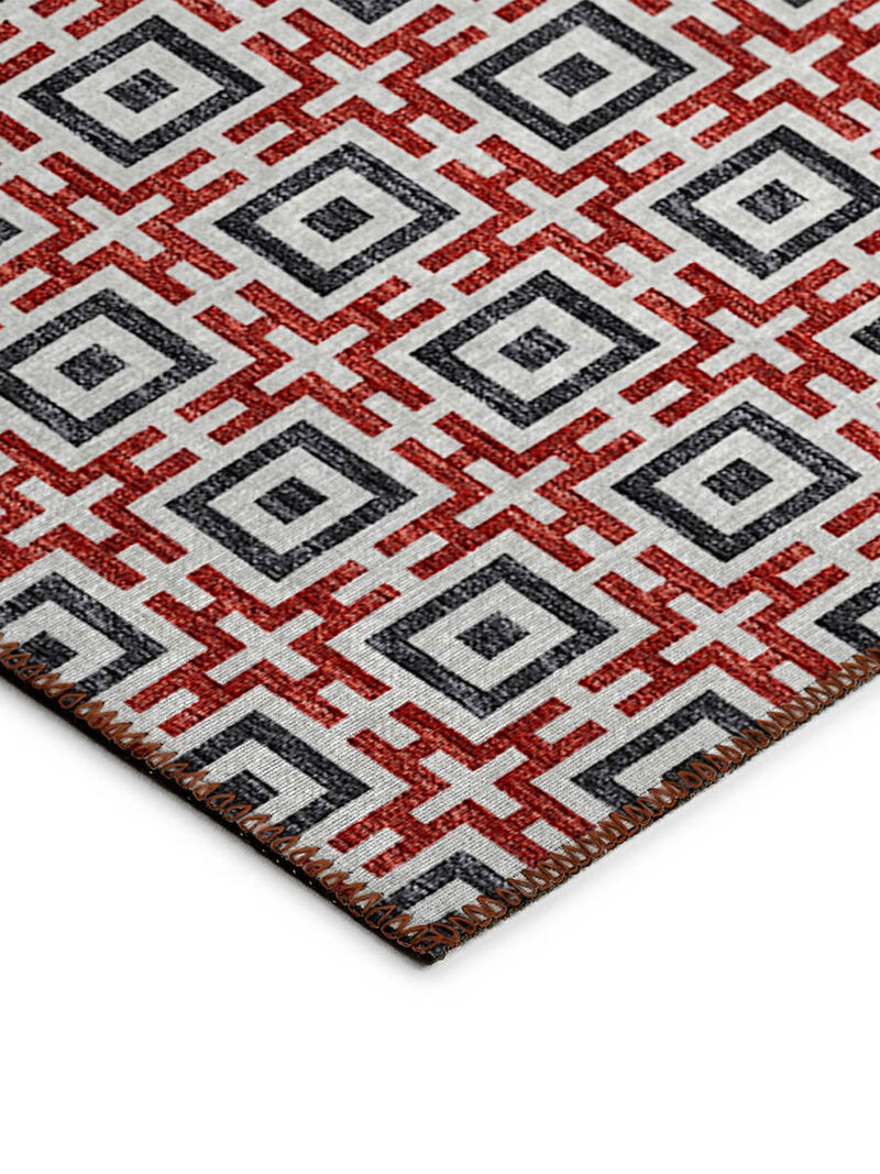 Marlo MO1 Red 3' x 5' Rug
