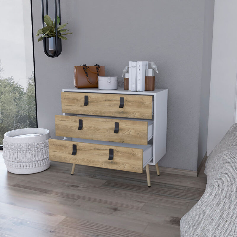 Dresser Magness, Bedroom, White / Macadamia