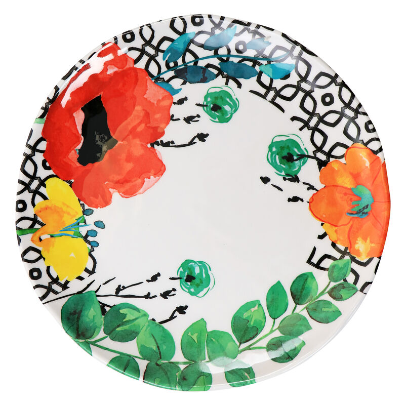 Elama Grace 12 Piece Melamine Dinnerware Set