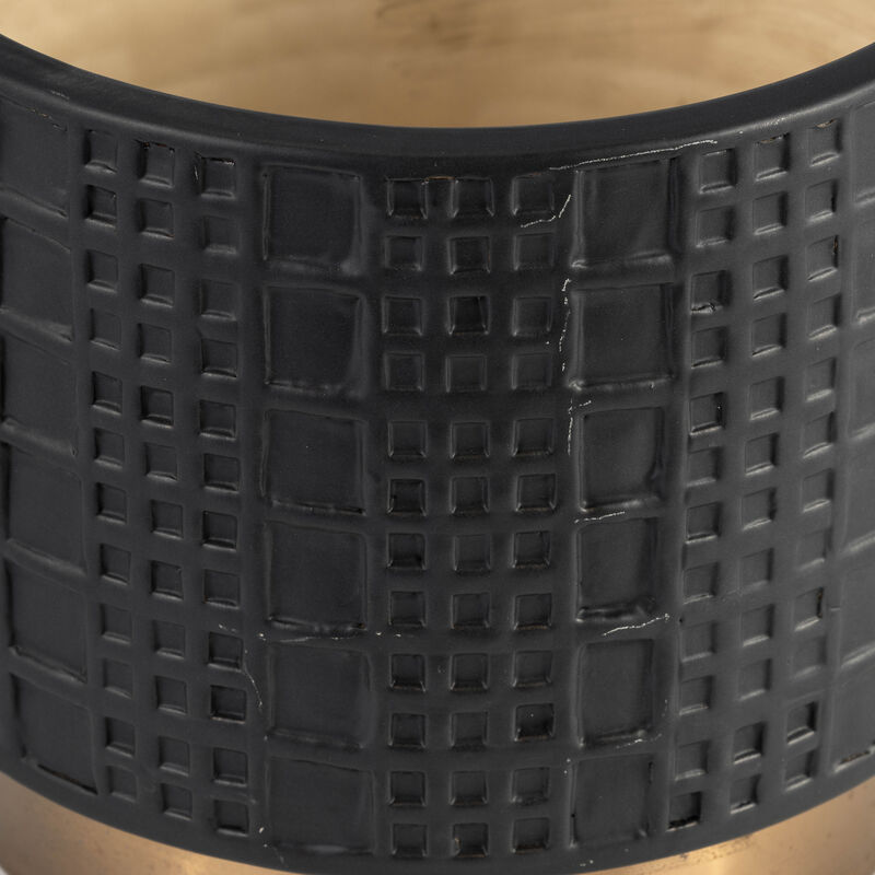 Mesh Metallic Planters, Black