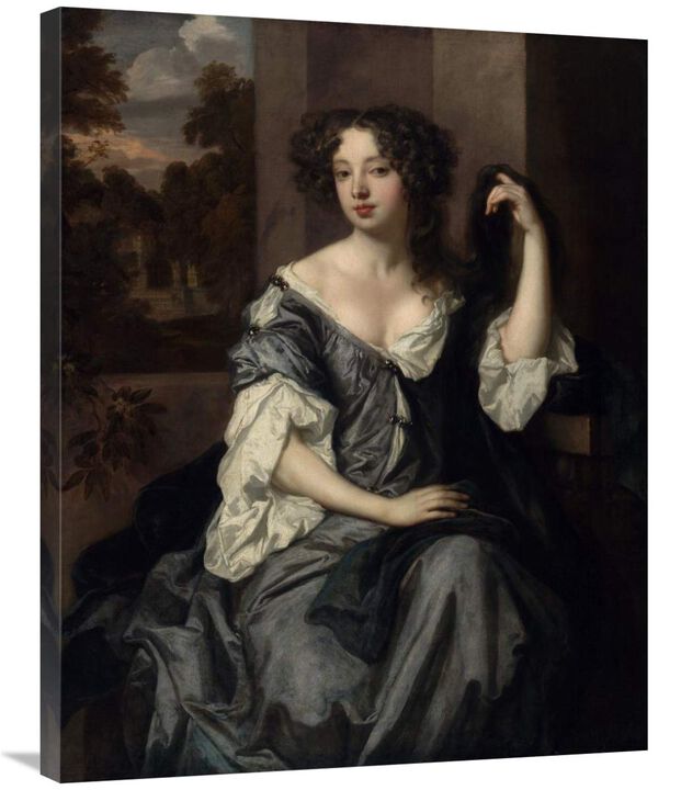 Portrait of Louise de Keroualle, Duchess of Portsmouth-Canvas Art-28x35