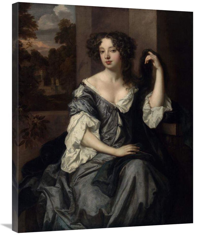 Portrait of Louise de Keroualle, Duchess of Portsmouth-Canvas Art-28x35