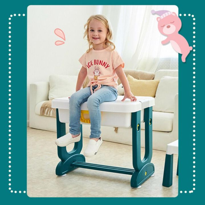 Hivvago 5-in-1 Kids Activity Table Set
