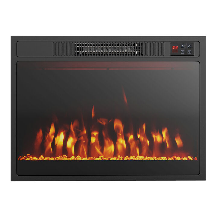Electric Fireplace Heater with Adjustable Flame Color and Brightness for Home Heating