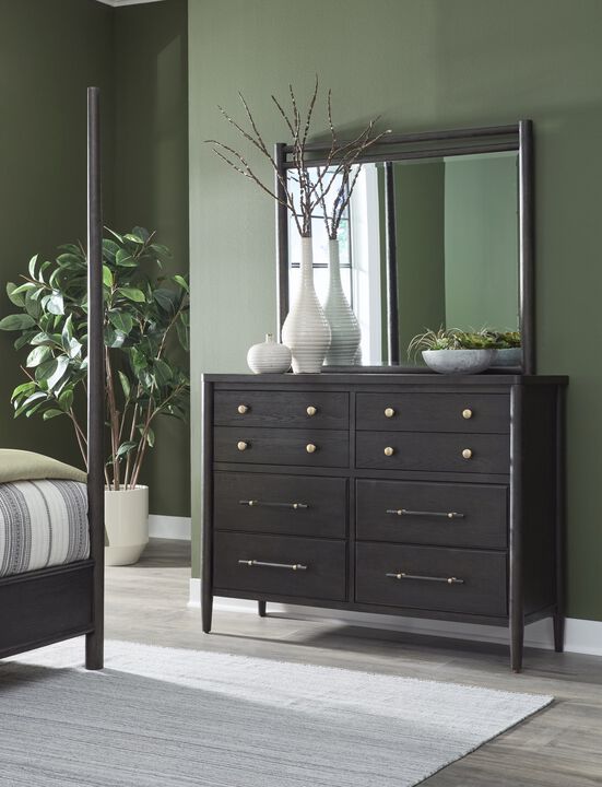 Rockport Eight Drawer Oak Wood Dresser