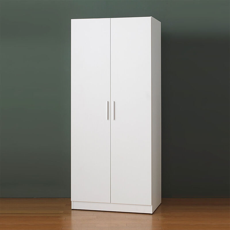 Mia Tall Shoe Cabinet with Seven Shelves in White