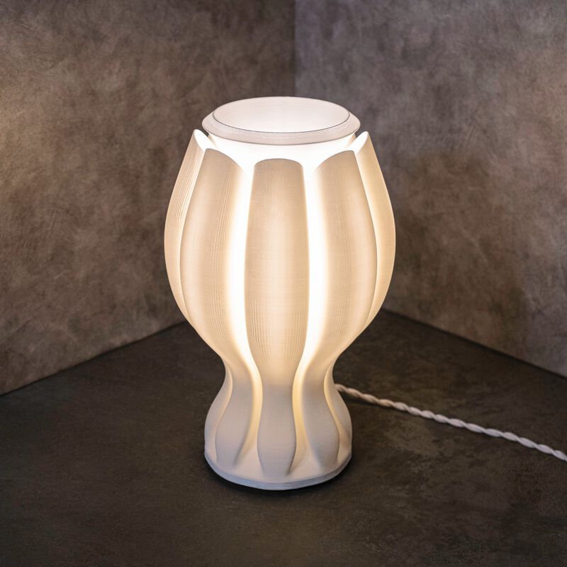 Flower Tropical Coastal Plant-Based PLA 3D Printed Dimmable LED Table Lamp