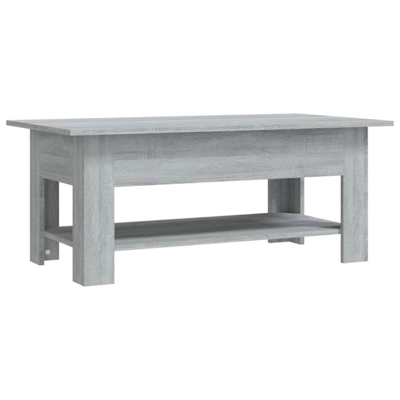 vidaXL Coffee Table Gray Sonoma 40.2"x21.7"x21.7" Chipboard