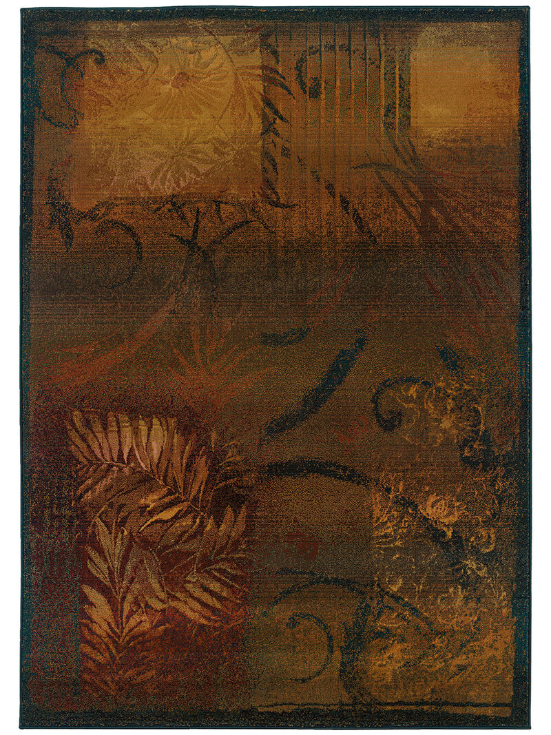 Kharma II 4' x 5'9" Brown Rug