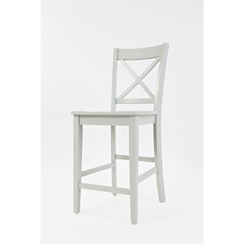 Jofran Simplicity Solid Wood Classic X-Back Counter Stool (Set of 2)