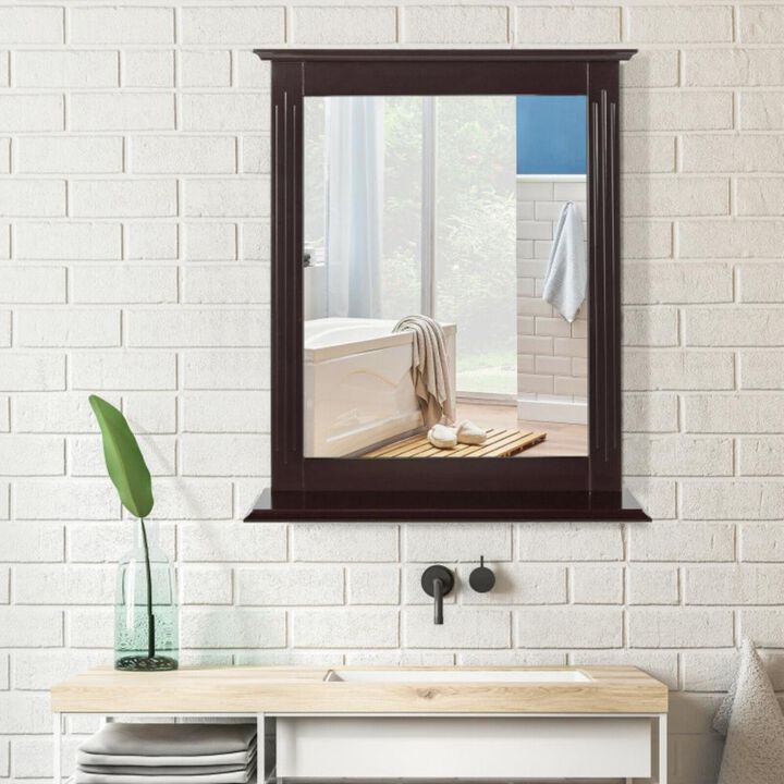 Hivvago Wall-Mounted Multipurpose Vanity Mirror with Shelf