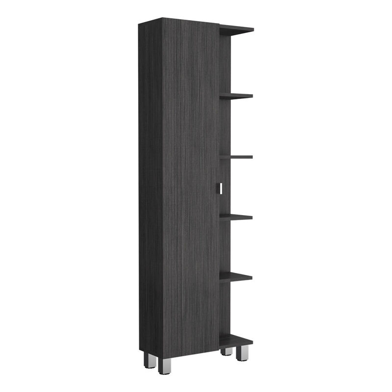 Corner Cabinet Womppi, Bathroom, Smoky Oak