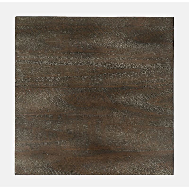 Jofran Devon Farmhouse Distressed Solid Wood End Table