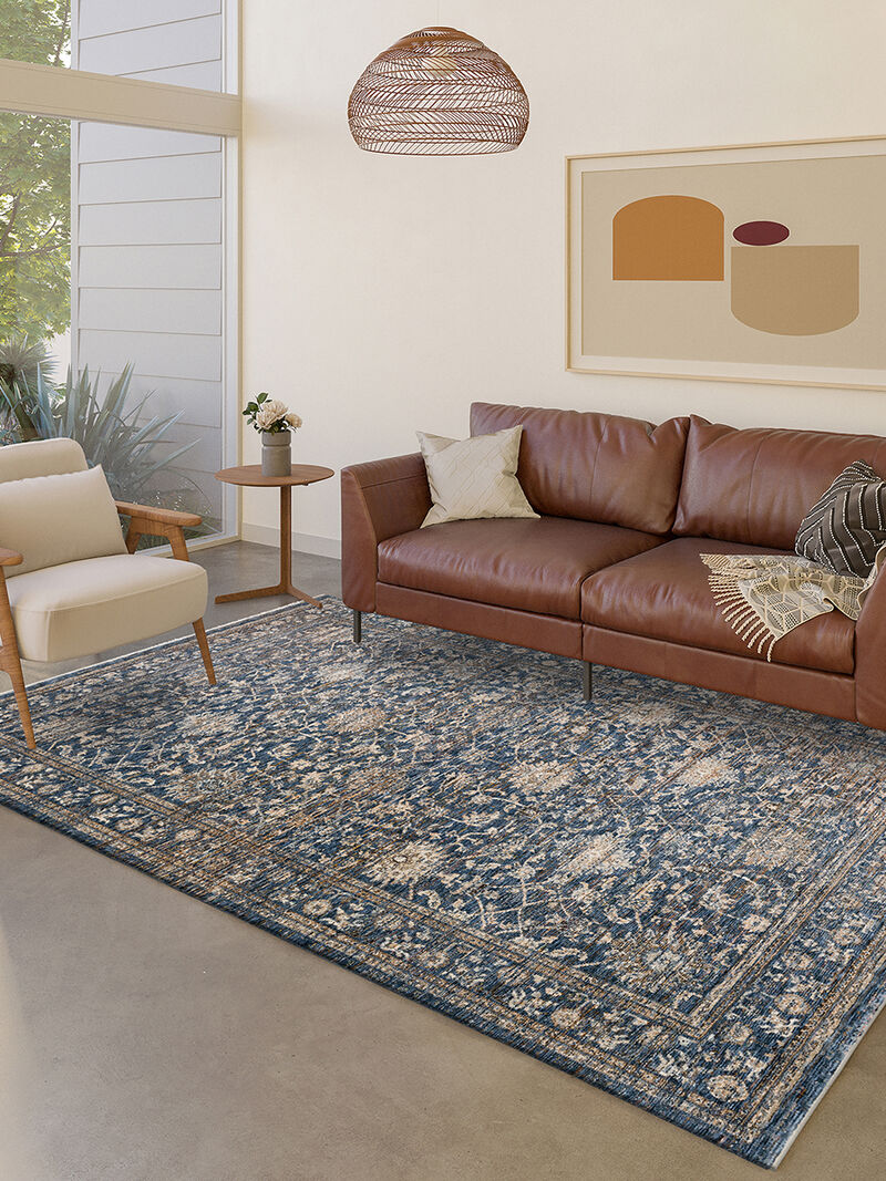Yarra YA1 Navy 3' x 5' Rug