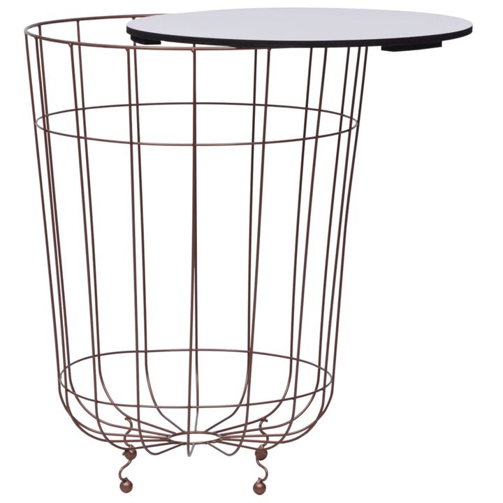 vidaXL Coffee Table Gold  15.7"