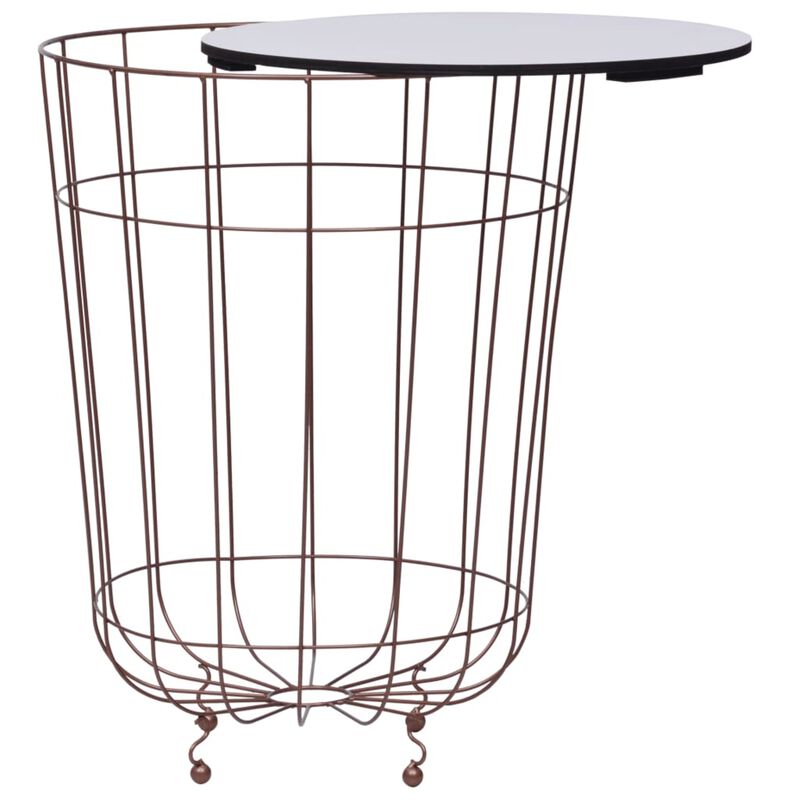 vidaXL Coffee Table Gold  15.7"