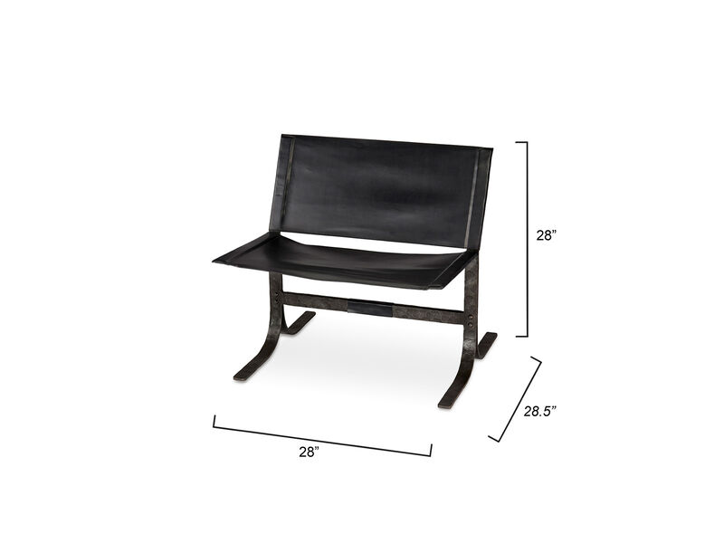 Alessa Sling Chair, Black