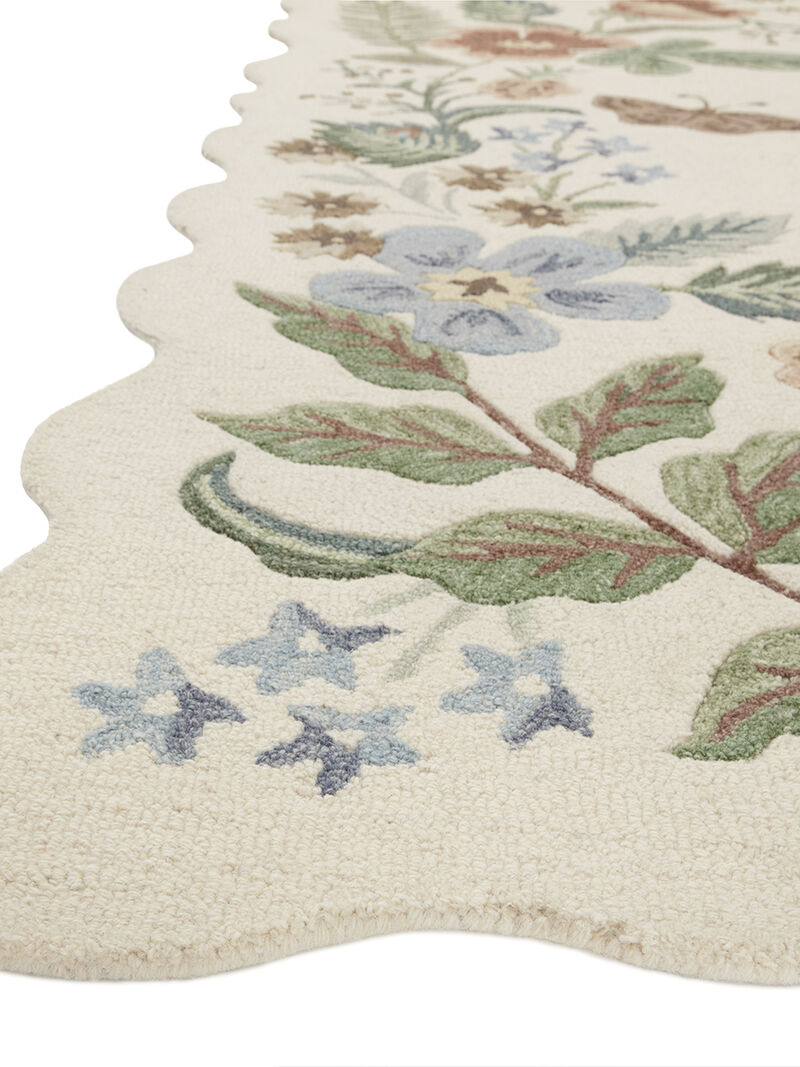 Silhouette SIH-02 Cream 3''6" x 5''6" Rug by Rifle Paper Co.