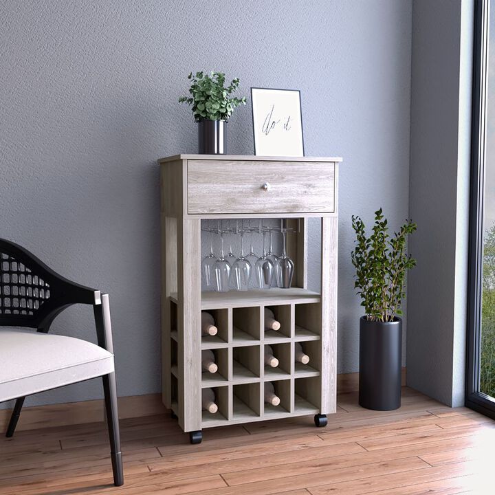 Bar Cart Bayamon, Living Room, Light Gray