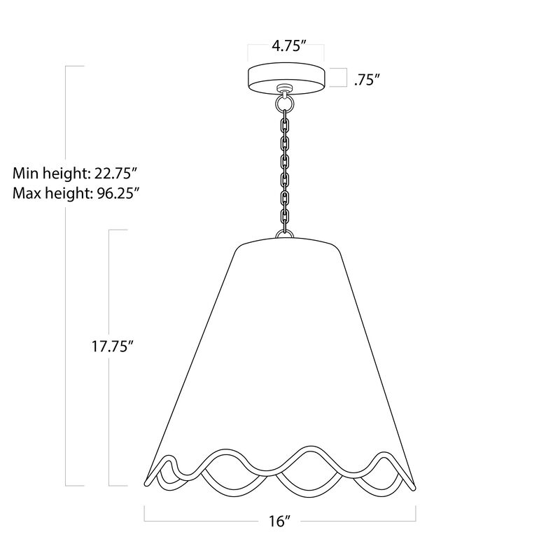 Summer Outdoor Pendant Small
