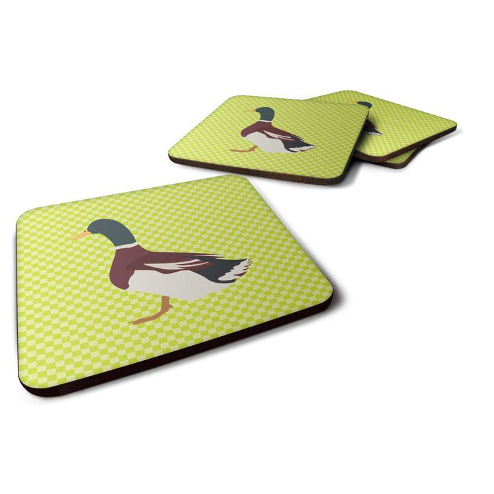 Caroline's Treasures Rouen Duck Green Decorative coasters, 3.5, Multicolor