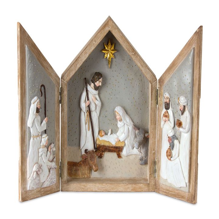 Nativity Box for Christmas Décor and Religious Holiday Celebration
