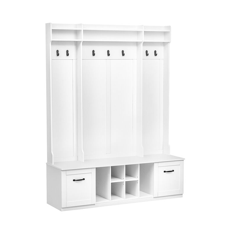 Merax Bench with Coat Rack Entryway Hall Tree
