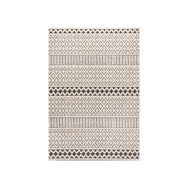 Ormond High-Low Modern Trellis Geometric Area Rug