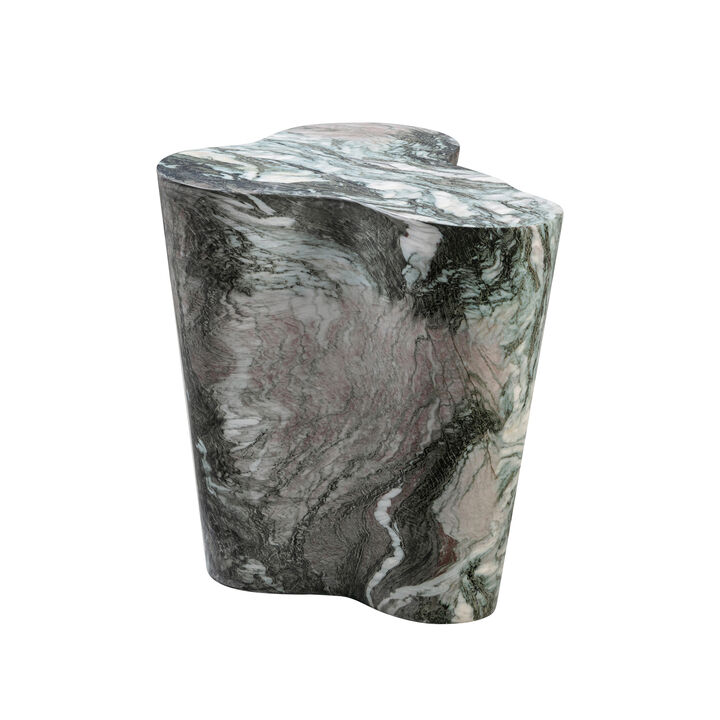 Slab Marble Tall Side Table