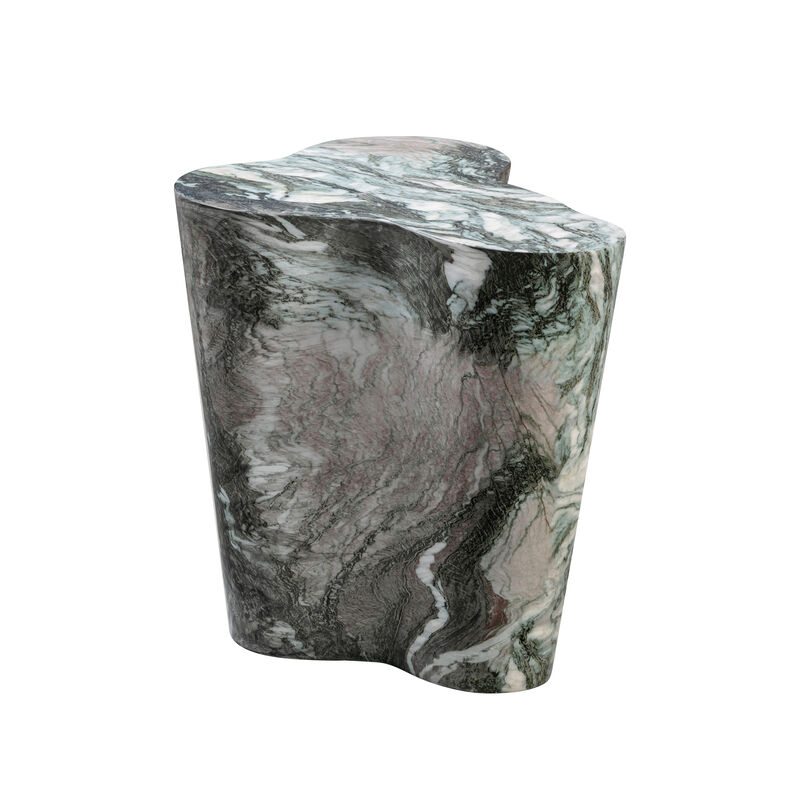 Slab Marble Tall Side Table