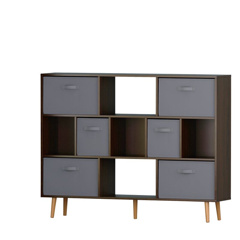 Bookshelf Modern & Functional Bookcase for Home, Office & Living Room Organization