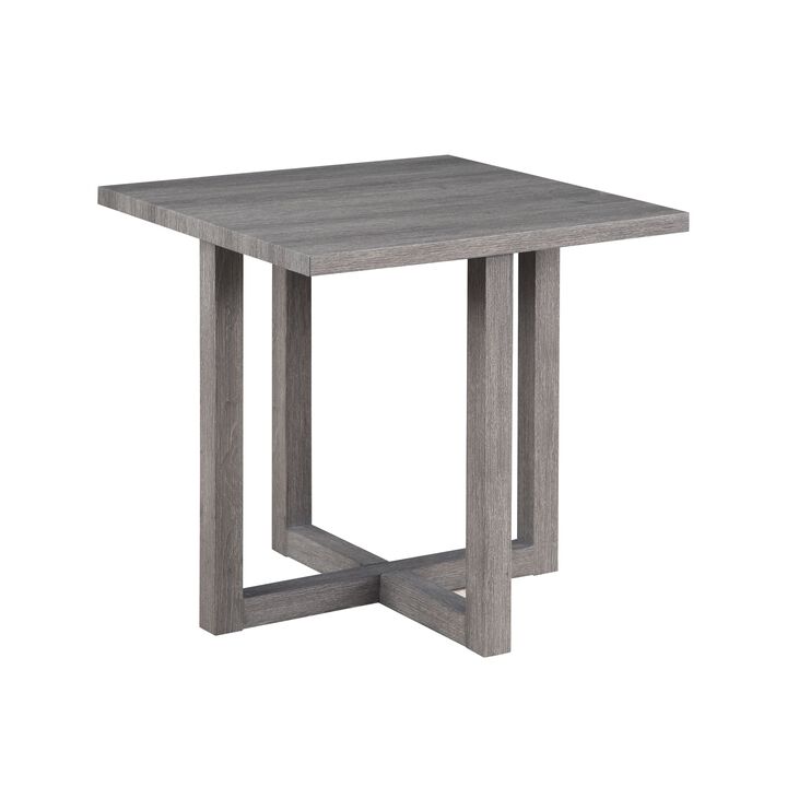 Moseberg Distressed gray End Table(D0102H57LP8)