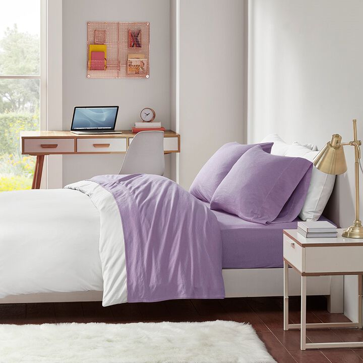 Gracie Mills Atlas All-Season Cotton Blend Jersey Knit Sheet Set